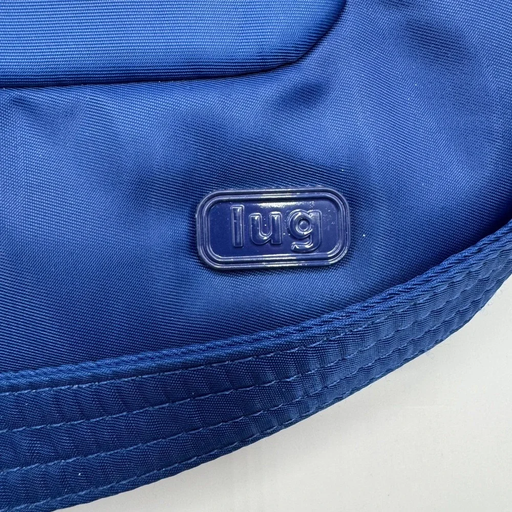 Lug Courier Crossbody Bag Women Medium Cobalt Blue Quilted RFID Travel Tote
